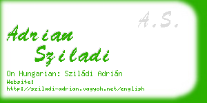 adrian sziladi business card